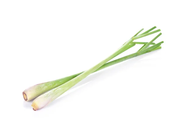 Beyaz arkaplanda limon otu