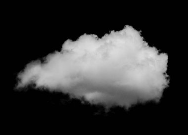 Siyah arkaplanda beyaz bulutlar