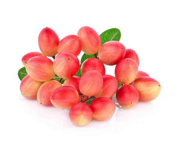 Bengal-currants, carandas-plum, on a white background — Stockfoto