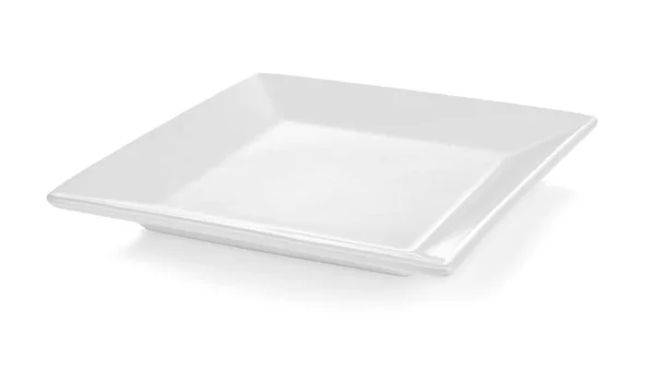 beyaz arkaplanda izole edilmiş beyaz plaka