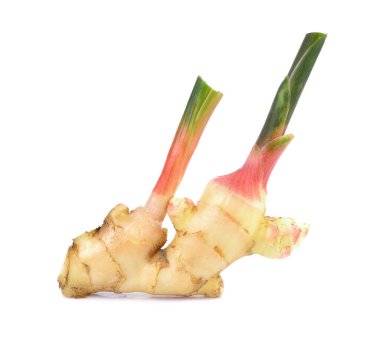 Beyaz arka planda izole edilmiş taze kızıl