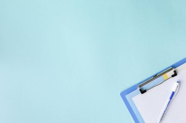 Mavi arka planda tıbbi konsept.