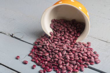 Portakal kasesinden çeşitli baklagiller, yatay. Boşluğu kopyala