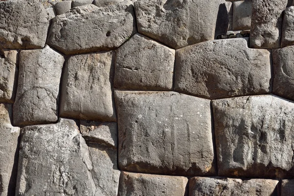 Inca ściany we wsi Saksaywaman, Peru — Zdjęcie stockowe