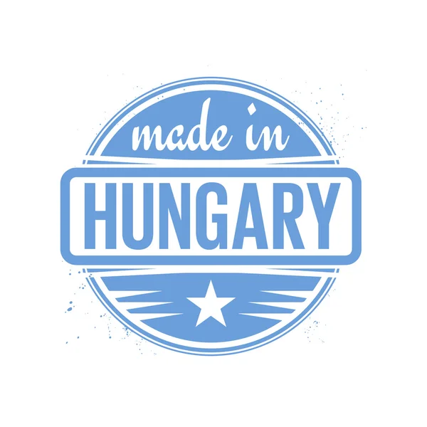 Abstrakta vintage stämpel eller sigill med text Made i Ungern — Stock vektor