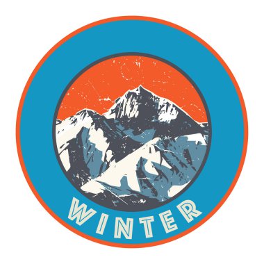 Dağlar rozet veya amblem