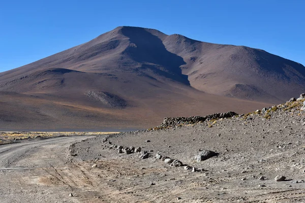 Dusty road, Bolivia — Stock Photo, Image