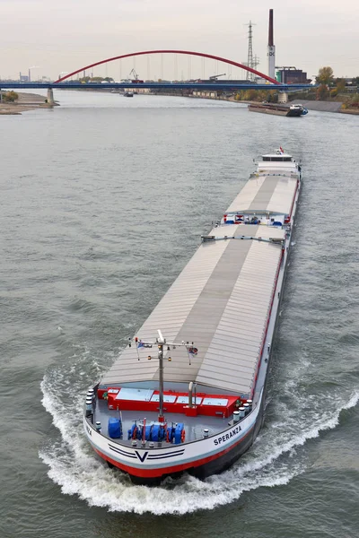 Barge on the river Rhine, Germany — Stock Photo, Image