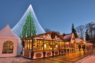 Vilnius Noel ağacının görünümü