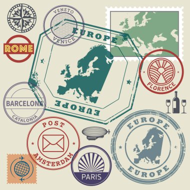 Pullar ya da semboller ayarlamak, Europe hedefleri Tema seyahat