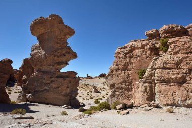 Garip kaya oluşumları Altiplano, Bolivya
