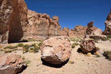 Garip kaya oluşumları Altiplano, Bolivya