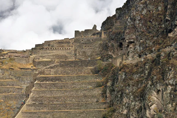 Inca ruïnes in Ollantaytambo, Peru — Stockfoto
