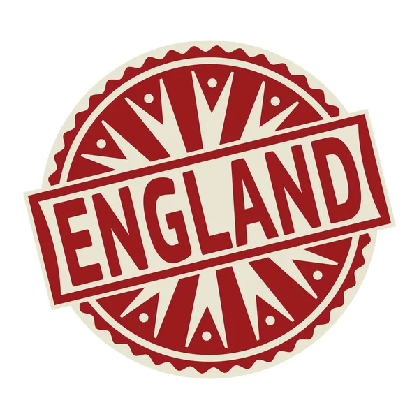 Stamp, label or tag business concept with text England — Stock Vector