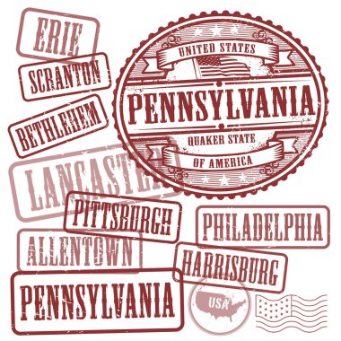 Pulları ile Pennsylvania Eyalet şehirlerin adlarını ayarla