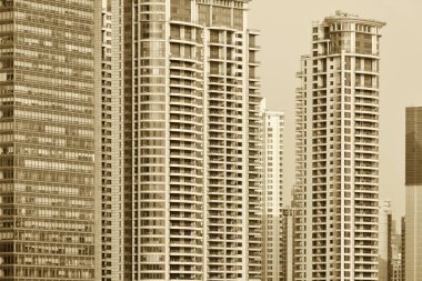 Pudong bölgesi gökdelenler Shanghai, Çin