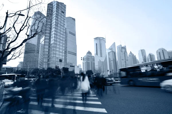 Pudong district skyscrapers — Stock Photo, Image