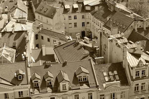 Vista panorámica del casco antiguo de Vilna. Vilna es la capital de Lituania — Foto de Stock