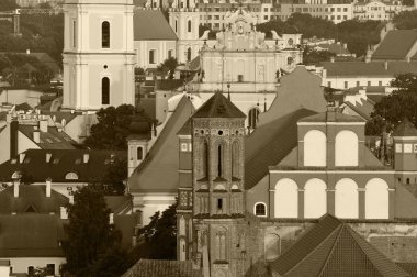 Vilnius eski şehir panoraması