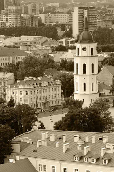 Vilnius gamla stan panorama — Stockfoto