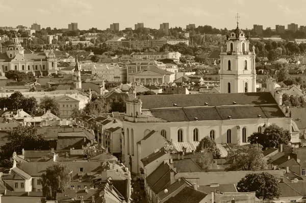 Vieille ville de Vilnius panorama — Photo