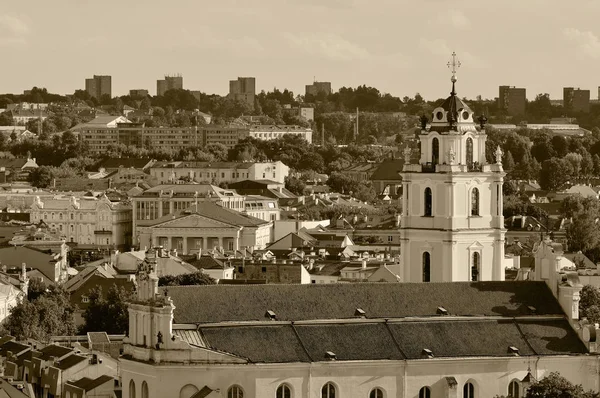 Vilnius gamla stan panorama — Stockfoto