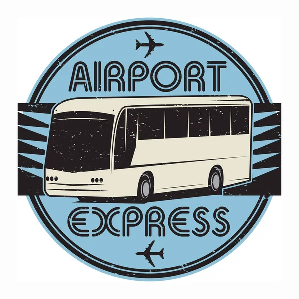 Flughafen-Express-Stempel oder Zeichen-Symbol — Stockvektor