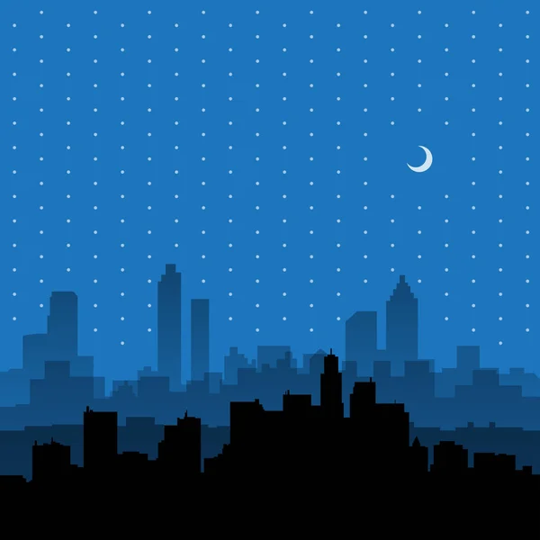 Skyline de la ciudad. Paisaje urbano . — Vector de stock