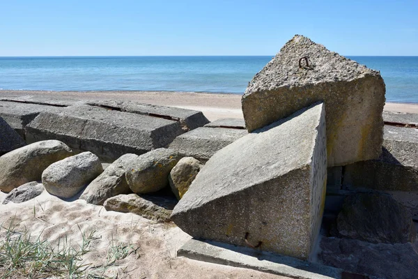 Resti di fortificazioni del Mar Baltico — Foto Stock