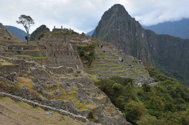Köy Machu Picchu, Peru kalıntıları