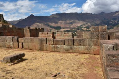 Inca yapıları Pisac kentsel sektöründe