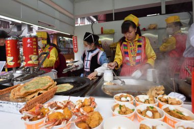 Çin halkı esnaf geleneksel gıda