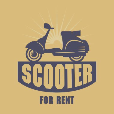 Scooter Kiralama işareti veya amblem