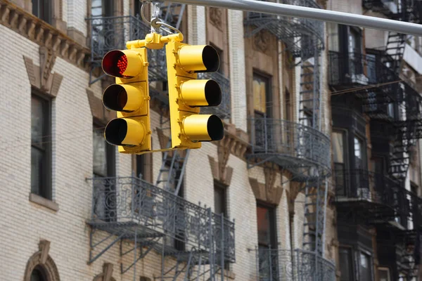 Street traffic light in New York