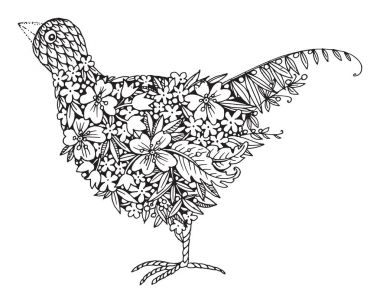 çiçek süsleri el çekilmiş