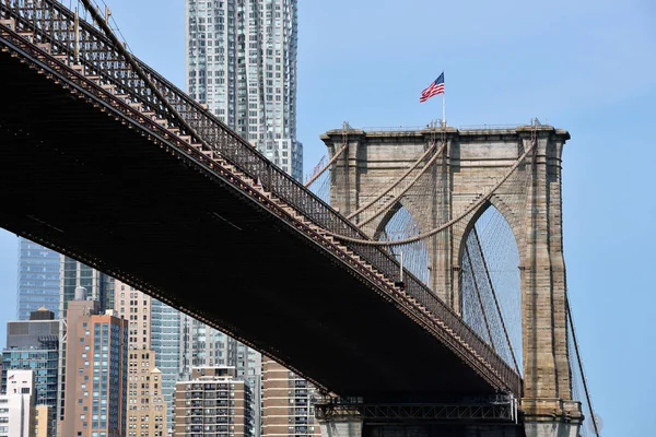 El puente de Brooklyn, Nueva York — Foto de Stock