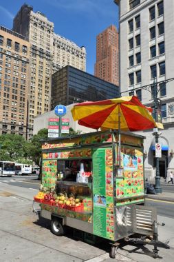 Manhattan, Nyc sokak gıda sepeti