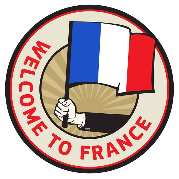 France pays accueil signe — Image vectorielle