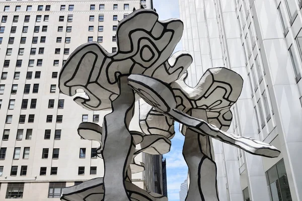 Jean Dubuffet - aşağı Manhattan dört ağaç grup heykel