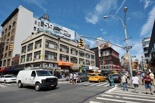 Casa e lojas em China cidade, NYC — Fotografia de Stock
