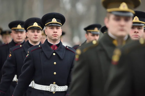 Militaire parade in Vilnius — Stockfoto