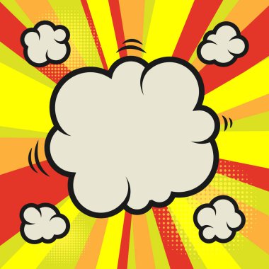 Karikatür komik renkli arka planı