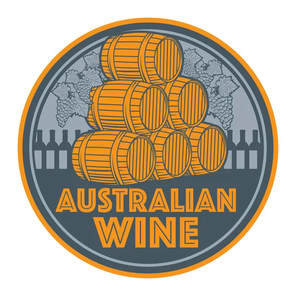 Vintage wine label or stamp — Stock Vector