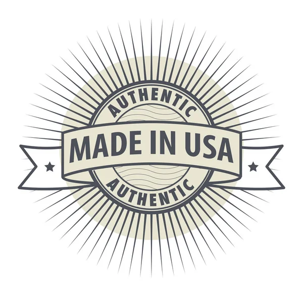 Σφραγίδα ή την ετικέτα Made in Usa — Διανυσματικό Αρχείο