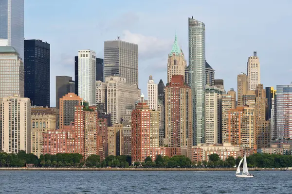 Vista a Manhattan desde Jersey City —  Fotos de Stock