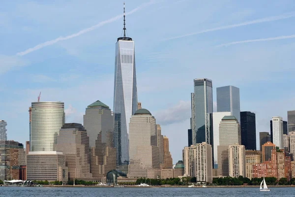 Vista para Manhattan de Jersey City — Fotografia de Stock