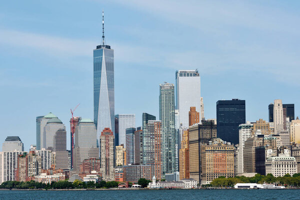 Manhattan Skyline and Hudson river, New York City