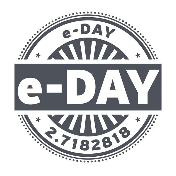 E-Day rubber stamp — Stock Vector