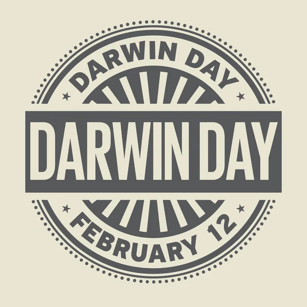 Резиновая марка Дарвина — стоковый вектор