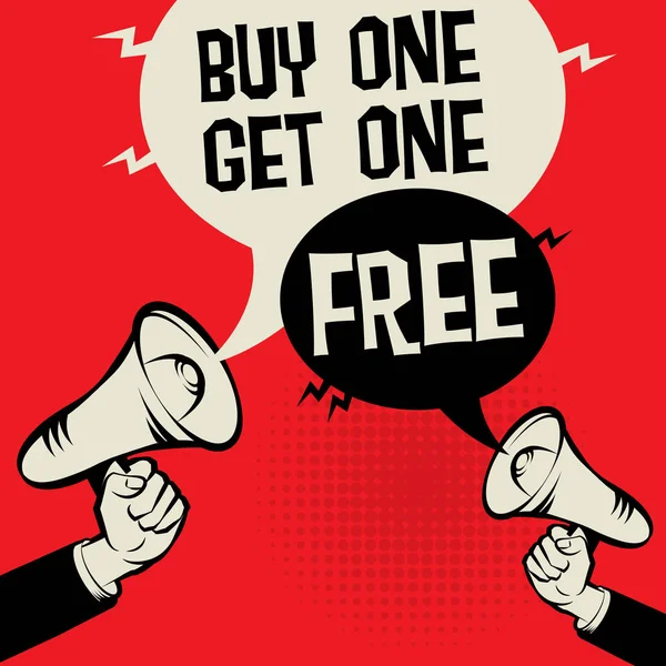Buy One Get One Free — Stock Vector